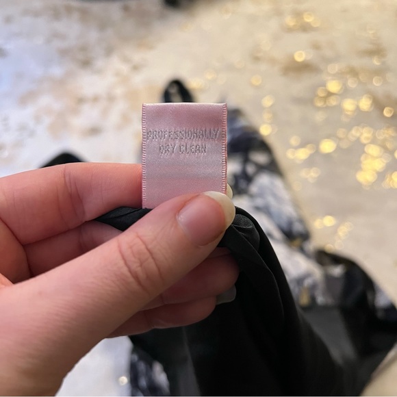 Rebecca Taylor 10 Black Gray Floral Silk Dress - Picture 10 of 10